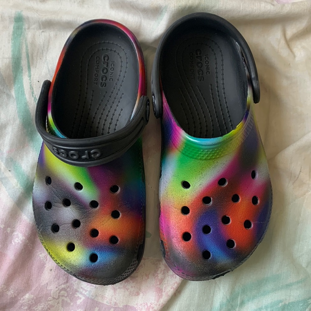 Rainbow Kids Crocs